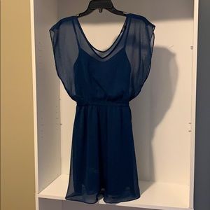 Short dark blue dress